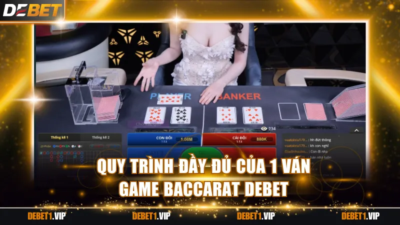 Quy trình đầy đủ của 1 ván Baccarat DEBET